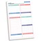 bloom daily planners Planning Pad, 6" x 9", Double Sided Planning Pad, Teal